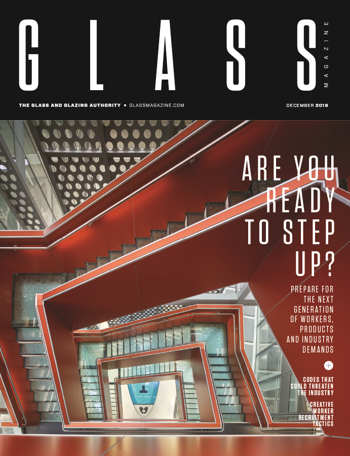 Cover of December 2019 issue of Glass magazine
