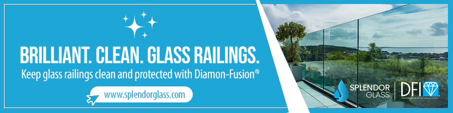 find out how splendor glass keeps glass railings clean and protected with diamon-fusion
