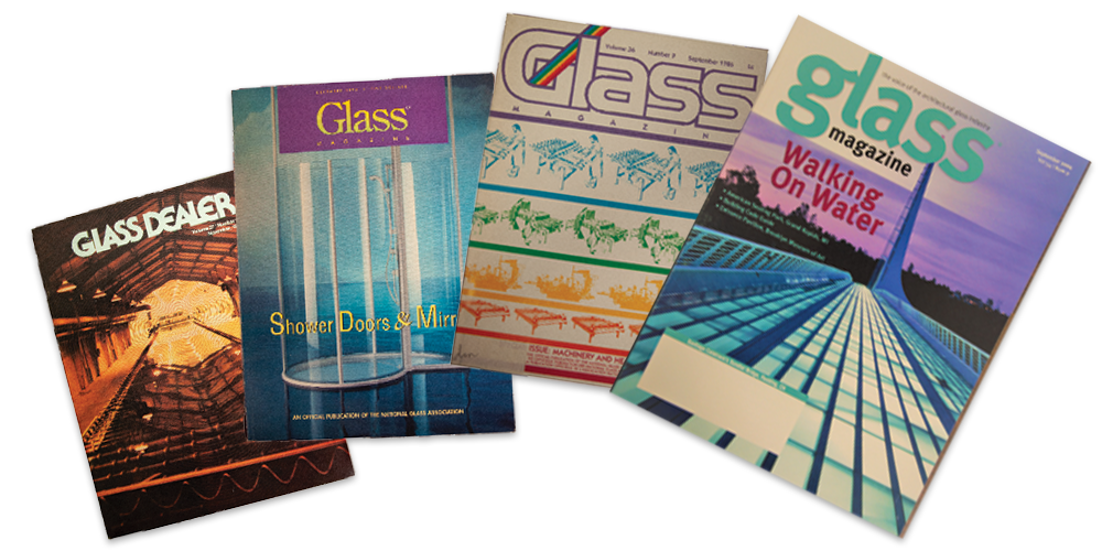 glass magazine cover changes over 75 years