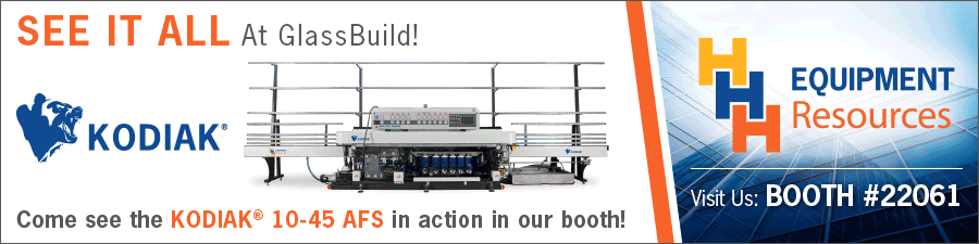 See it all from Salem Fabrication Supplies and HHH Equipment Resources at GlassBuild America Booth 22061