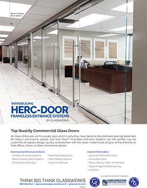 Glasswerks advertisement, Herc-Door