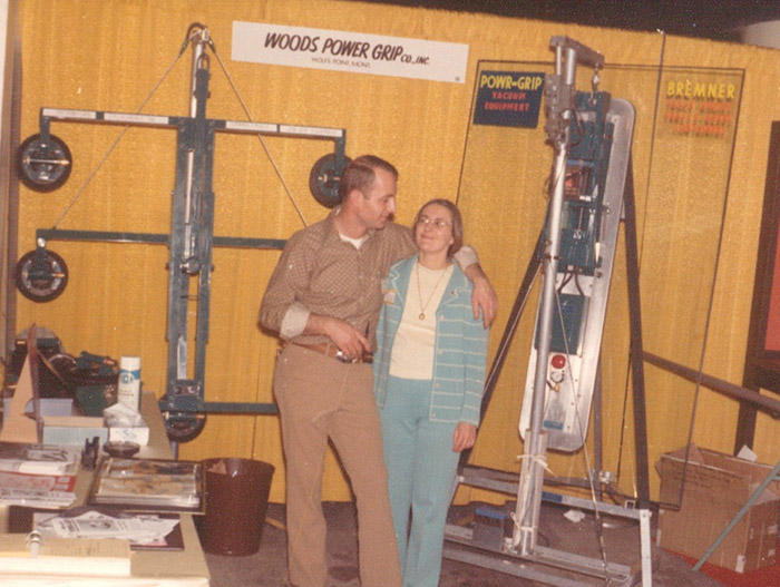 Keith and Faye Wood at a trade show in the 70s