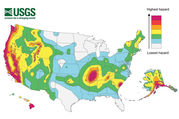 earthquake hazard map