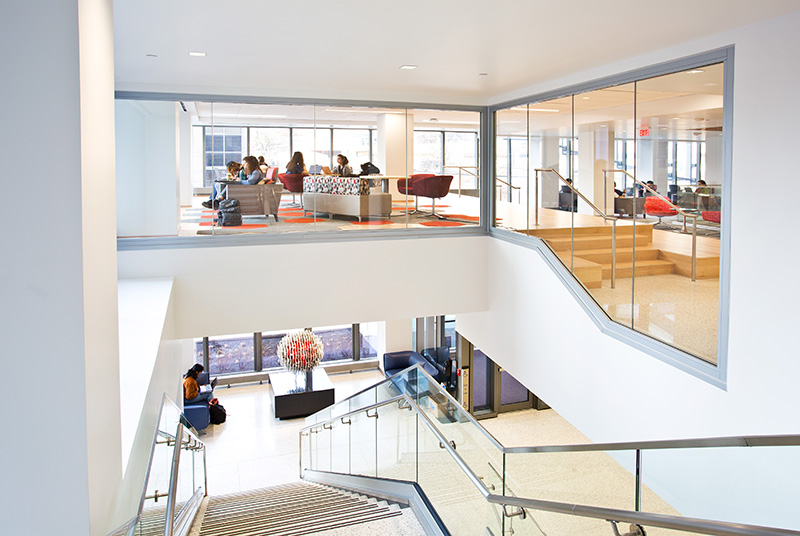 Interior of a campus building