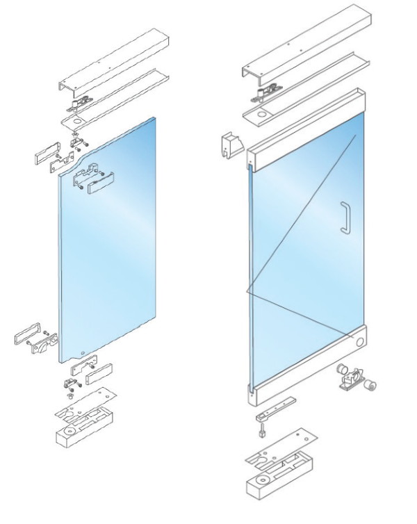 installation of concealed floor closers